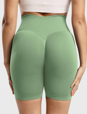 High-Rise Scrunch Seamless Shorts for Women