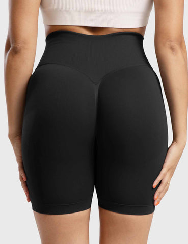 High-Rise Scrunch Seamless Shorts for Women