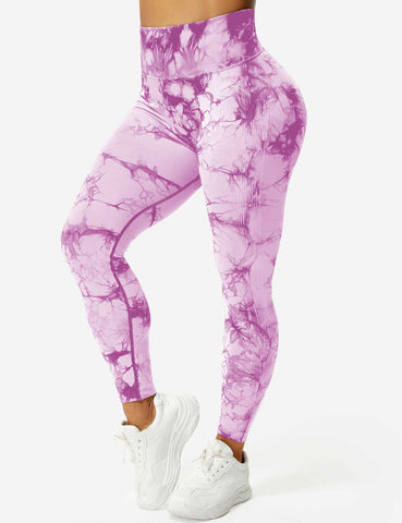 High-Rise Booty Scrunch Seamless Tie Dye Leggings