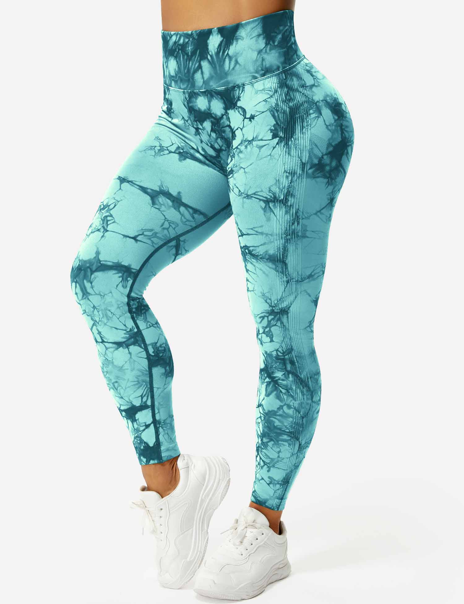 High-Rise Booty Scrunch Seamless Tie Dye Leggings