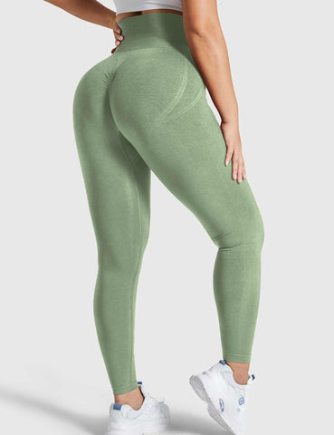 High-Rise Classical Scrunch Seamless Leggings