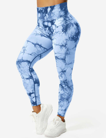 High-Rise Booty Scrunch Seamless Tie Dye Leggings