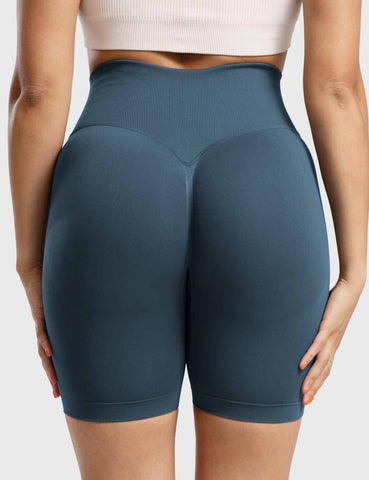High-Rise Scrunch Seamless Shorts for Women