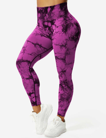 High-Rise Booty Scrunch Seamless Tie Dye Leggings