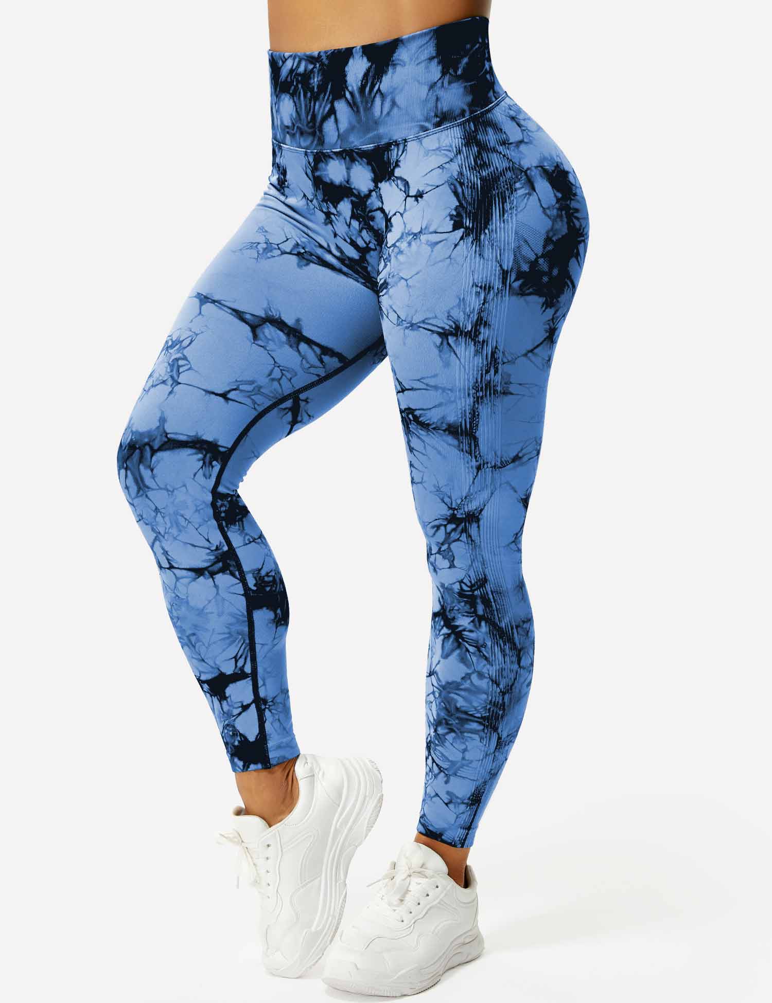 High-Rise Booty Scrunch Seamless Tie Dye Leggings