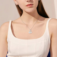 Customized Personalized Heart Necklace with Multiple Names Engraved
