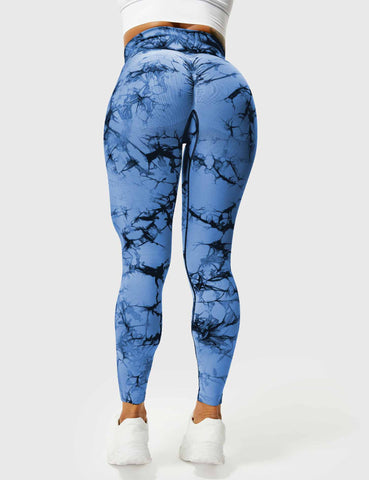 High-Rise Booty Scrunch Seamless Tie Dye Leggings