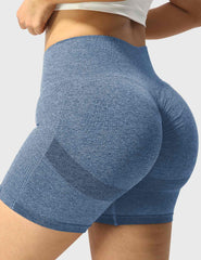 High-Rise Scrunch Seamless Shorts