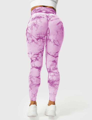 High-Rise Booty Scrunch Seamless Tie Dye Leggings