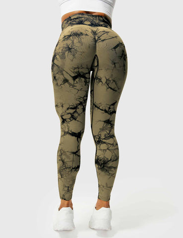 High-Rise Booty Scrunch Seamless Tie Dye Leggings