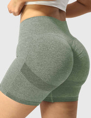 High-Rise Scrunch Seamless Shorts