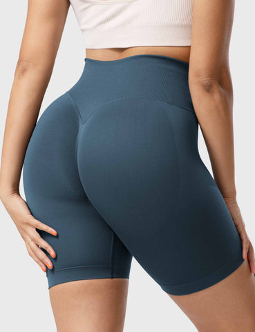 High-Rise Scrunch Seamless Shorts for Women