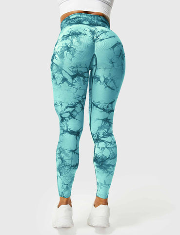 High-Rise Booty Scrunch Seamless Tie Dye Leggings