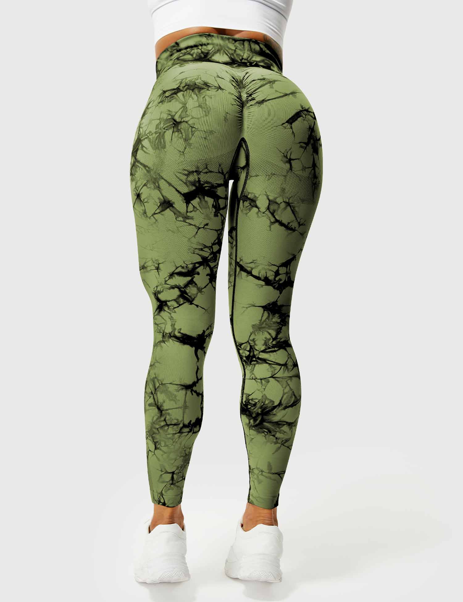 High-Rise Booty Scrunch Seamless Tie Dye Leggings