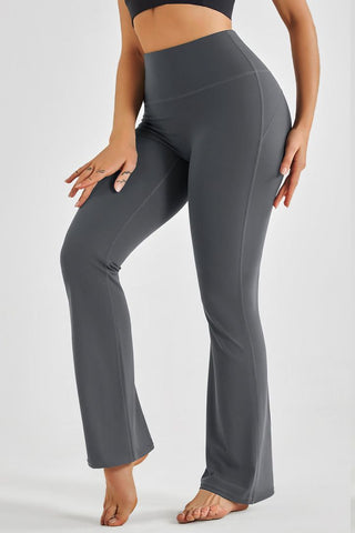 Active High Waist Flare Yoga Pants | Stretch Nylon Spandex