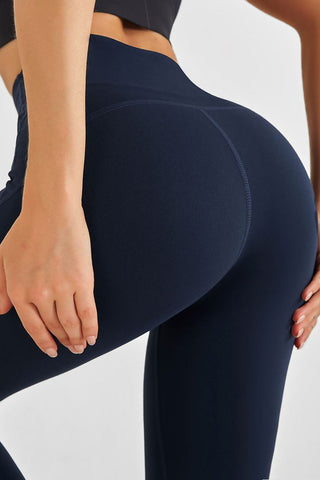 Active High Waist Flare Yoga Pants | Stretch Nylon Spandex