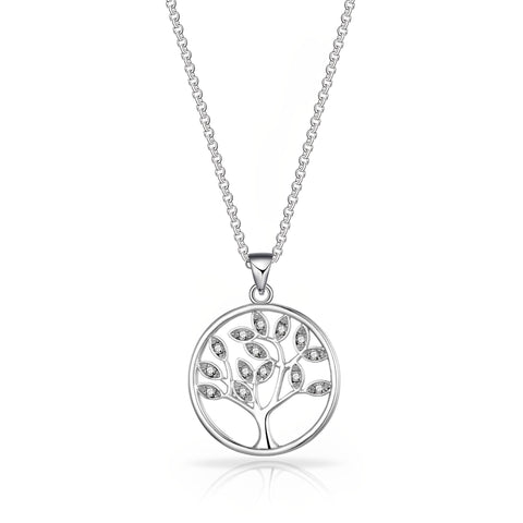 Silver Plated Tree of Life Necklace