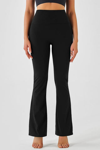 Active High Waist Flare Yoga Pants | Stretch Nylon Spandex