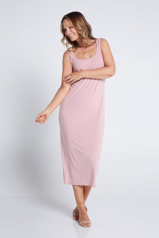 Norma Midi Stretch Slip - Blush - Goupick
