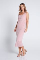 Norma Midi Stretch Slip - Blush - Goupick