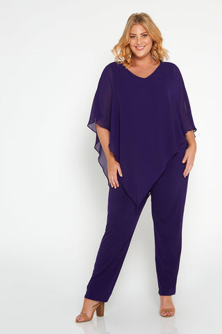Laura  Pants - Purple - Goupick