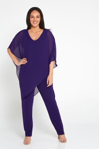Laura  Pants - Purple - Goupick