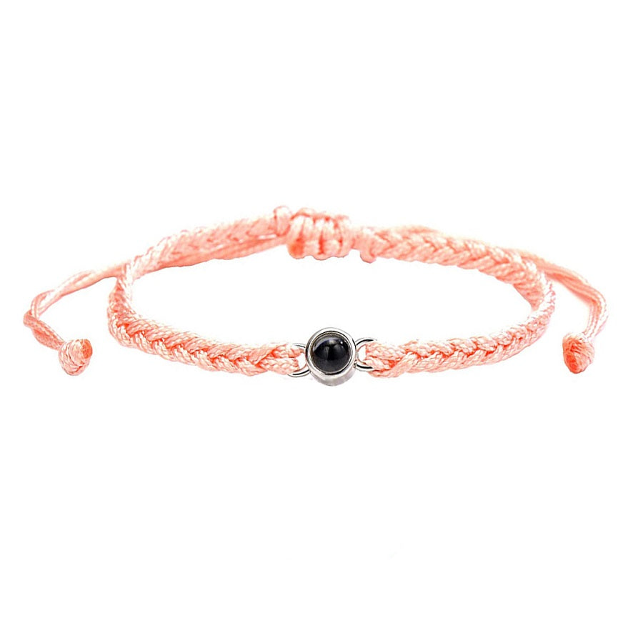 Personalised Circle Photo Projection Bracelet