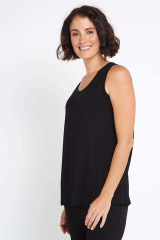 Bamboo Tank Top - Black - Goupick