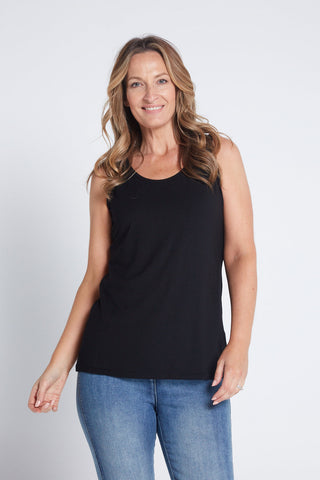 Bamboo Tank Top - Black - Goupick
