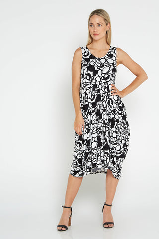 Joyce Dress - Black/White - Goupick