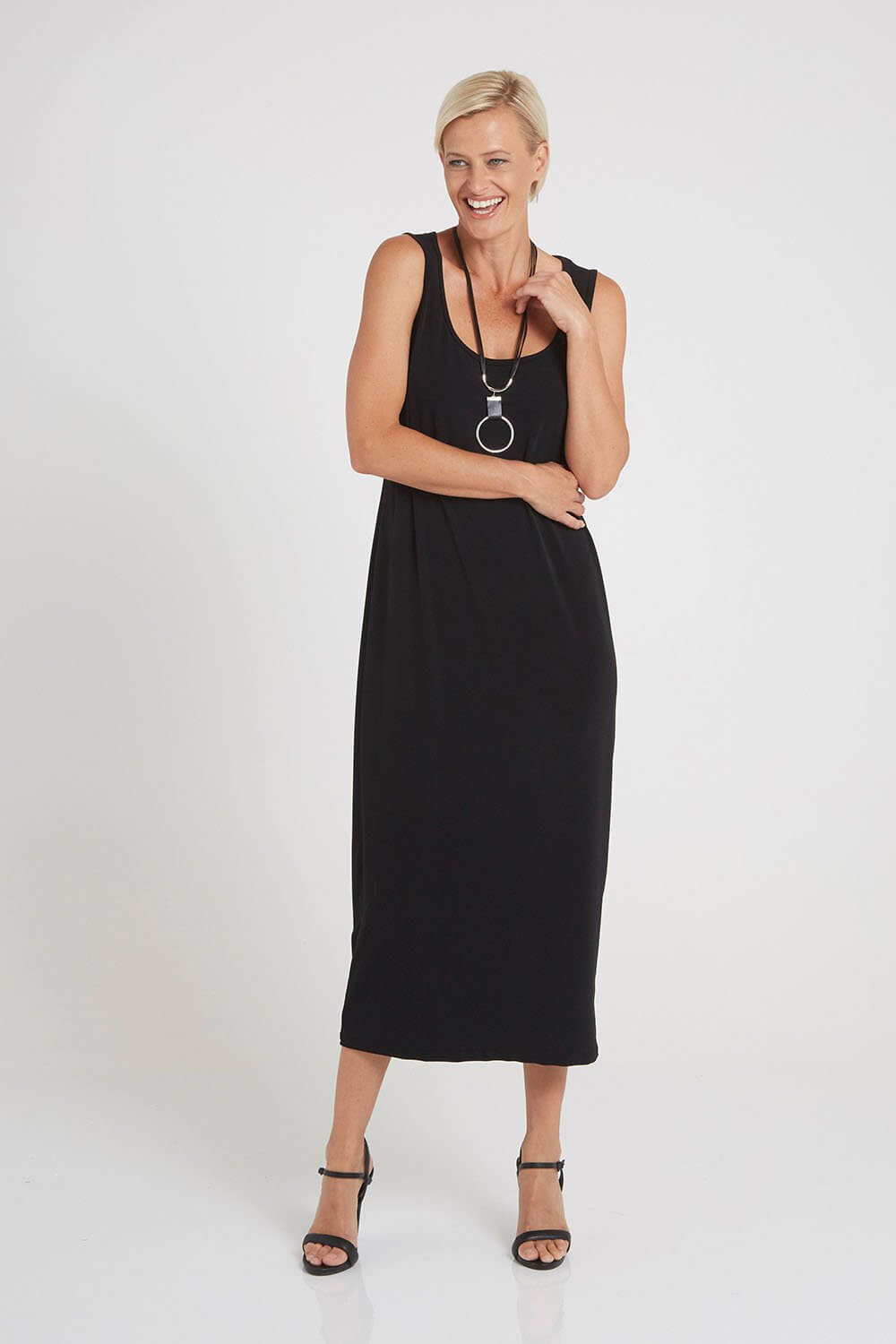 Norma Midi Stretch Slip - Black - Goupick