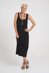 Norma Midi Stretch Slip - Black - Goupick