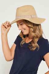 Clarissa Straw Hat - Natural Aztec - Goupick