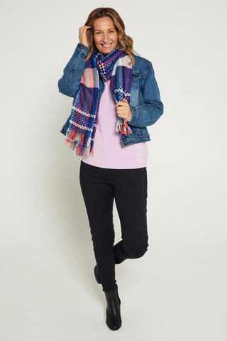 Shay Scarf - Royal Blue/Multi - Goupick