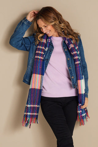Shay Scarf - Royal Blue/Multi - Goupick