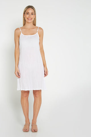 Reversible Cotton Slip - White - Goupick