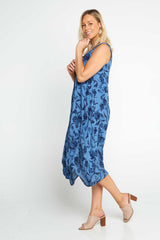 Belen Dress - Dark Navy Floral - Goupick