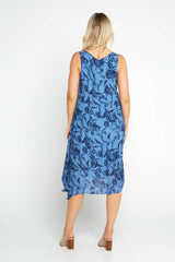 Belen Dress - Dark Navy Floral - Goupick