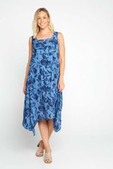 Belen Dress - Dark Navy Floral - Goupick