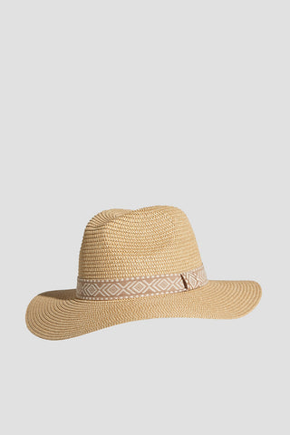 Clarissa Straw Hat - Natural Aztec - Goupick