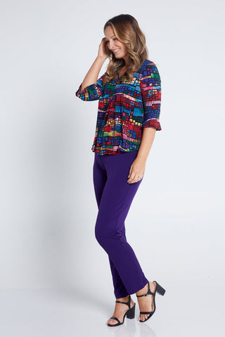 Laura  Pants - Purple - Goupick