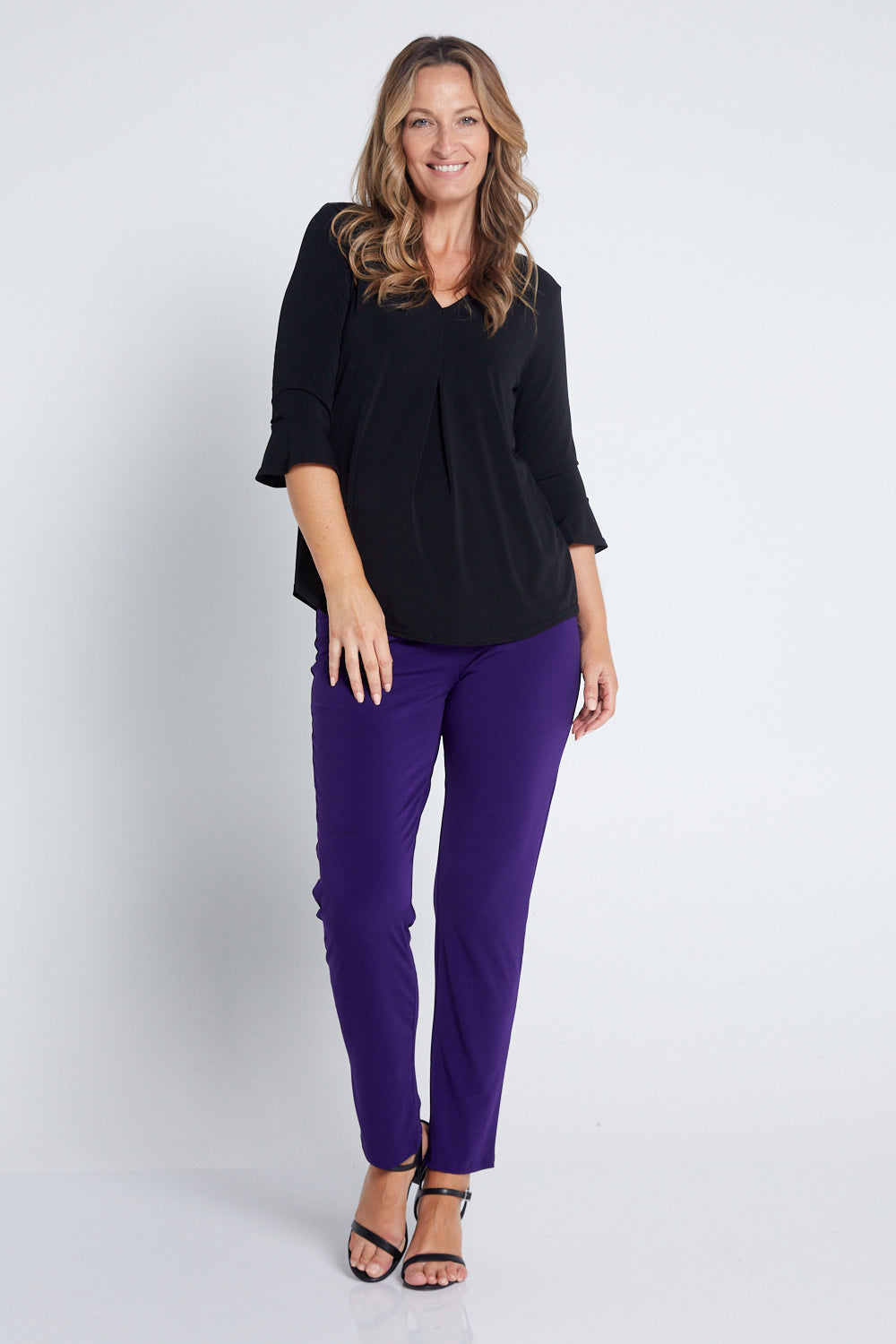 Laura  Pants - Purple - Goupick