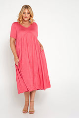 Gladys Dress - Melon - Goupick