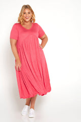 Gladys Dress - Melon - Goupick