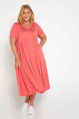 Gladys Dress - Melon - Goupick