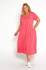 Gladys Dress - Melon - Goupick