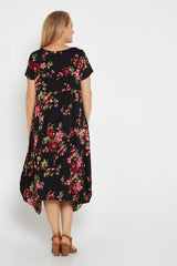 Milena Dress - Black Floral - Goupick