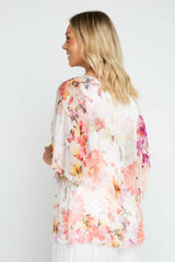 Lacey Silk Top - Bianco Floral - Goupick