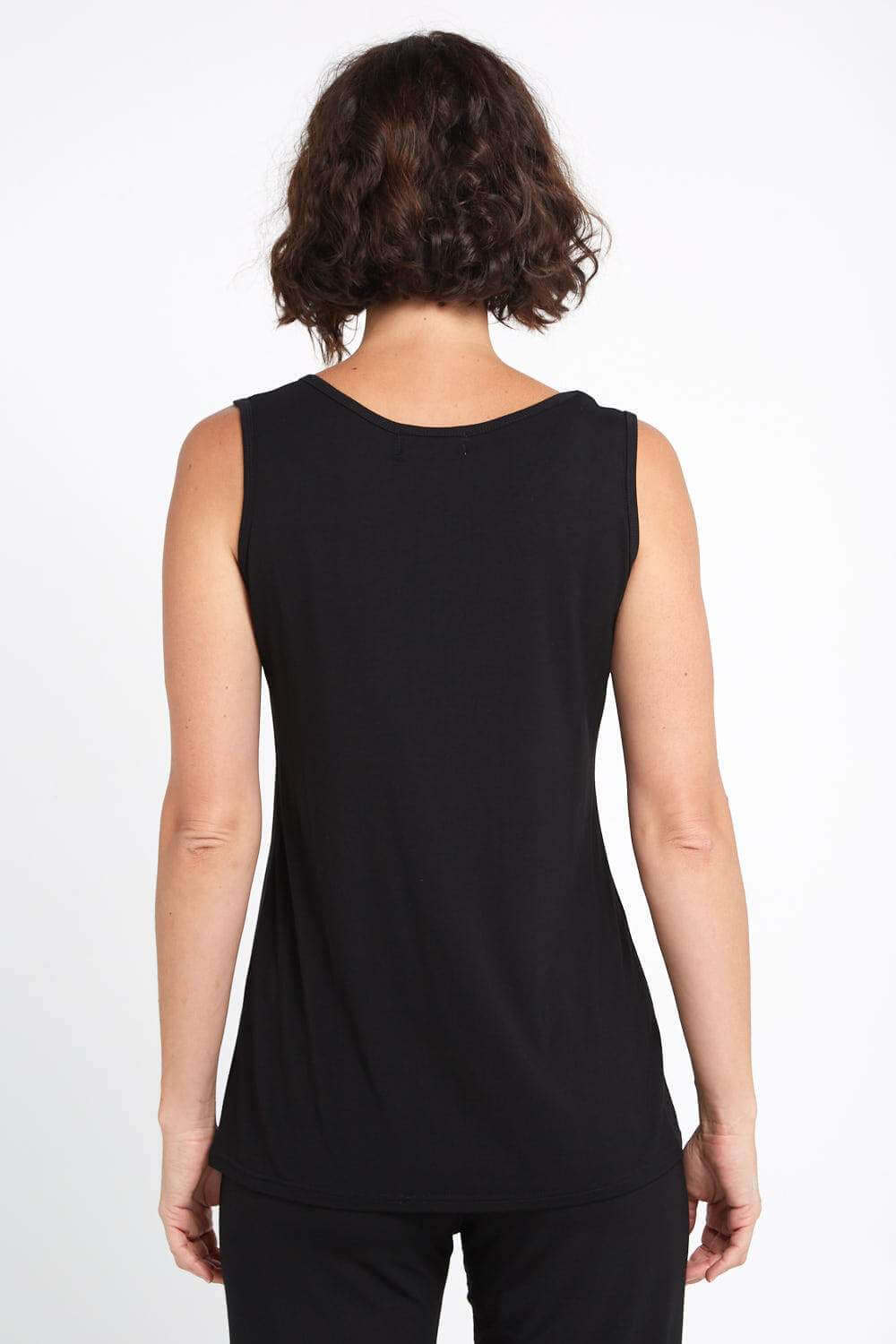 Bamboo Tank Top - Black - Goupick