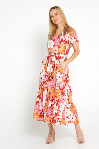 Ellen-dress-red-floral - Goupick